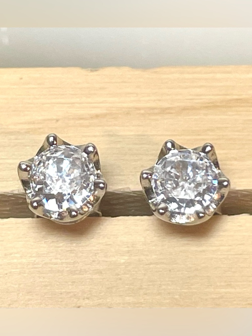 1.8 TCW Cert Moissanite Lab Created Diamond Stud Sterling Silver Earrings | NIB